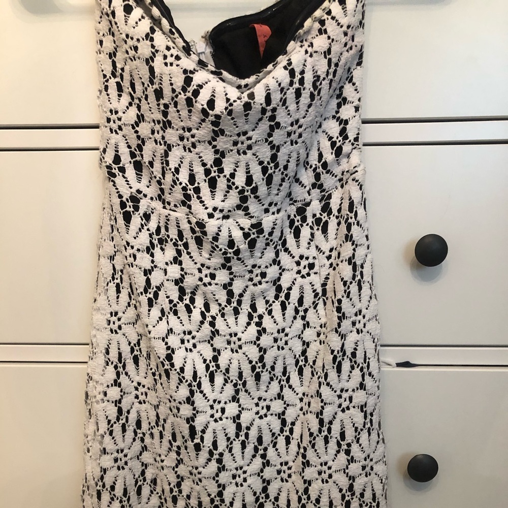 White Floral Lace Dress